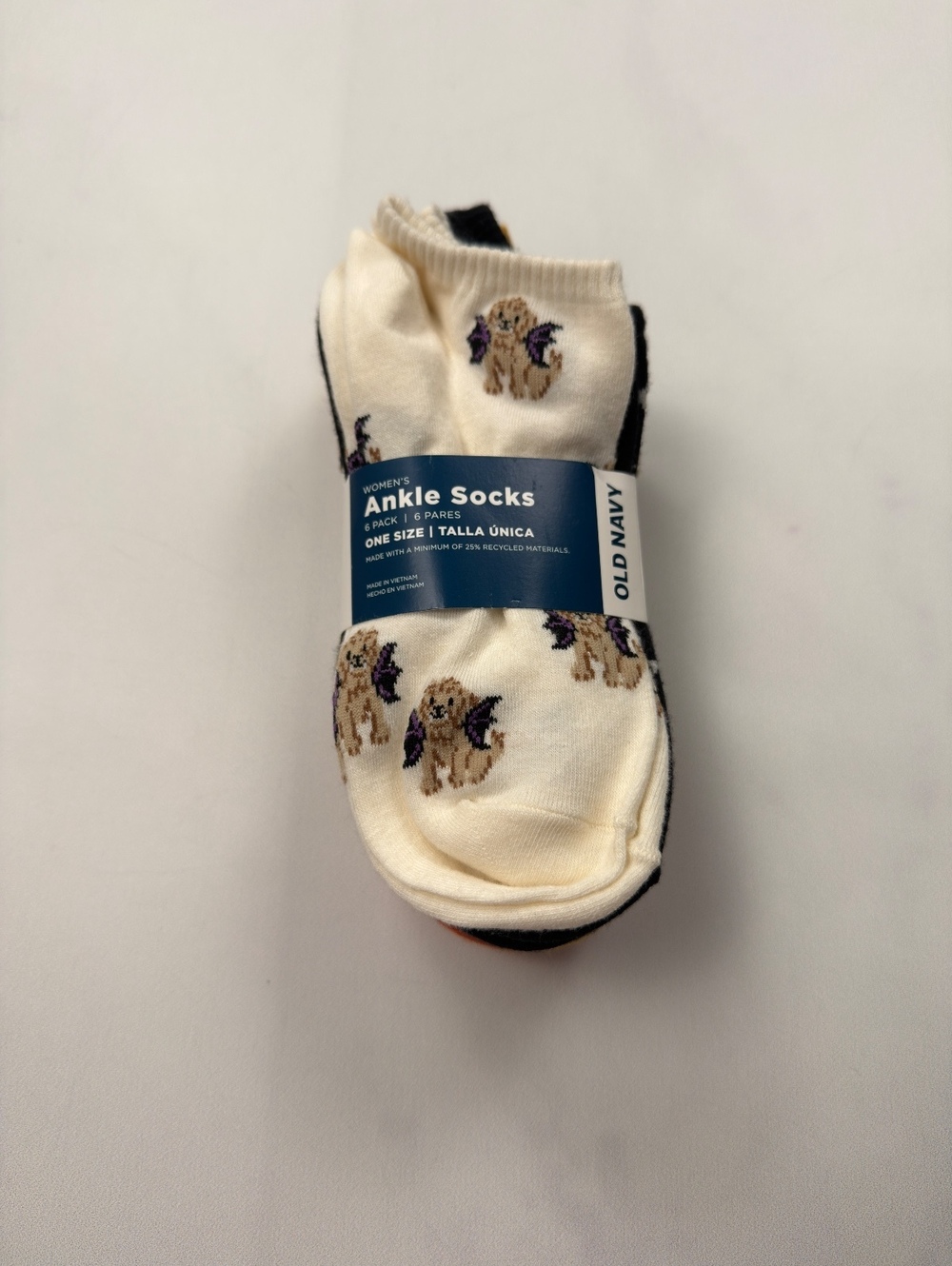 Old Navy Ankle Socks Multicolor 2010s Graphic - Womens One Size NWT